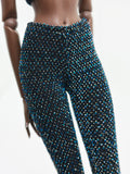 C013A Metallic Glimmer Gold/Black Handmade Doll Leggings For 12" Fashion Dolls Like Poppy Parker Fashion Royalty NF Doll