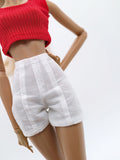 C055 Handmade High Waist Black Shorts Doll Clothes Doll Short For 12" Fashion Dolls Poppy Parker Momoko Blythe Azone