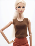 <50% OFF> C007 Handmade Doll Clothes Slim Fit T-shirt Tank Top For 12" Dolls Like Fashion Royalty Nu face Poppy Parker Blythe Azone Momoko