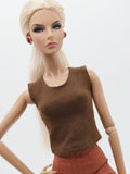 <50% OFF> C007 Handmade Doll Clothes Slim Fit T-shirt Tank Top For 12" Dolls Like Fashion Royalty Nu face Poppy Parker Blythe Azone Momoko