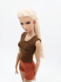 <50% OFF> C007 Handmade Doll Clothes Slim Fit T-shirt Tank Top For 12" Dolls Like Fashion Royalty Nu face Poppy Parker Blythe Azone Momoko
