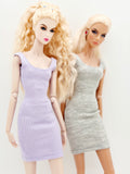 C040 Handmade Slim Fit Tank Dress Doll Clothes  For 12" Fashion Dolls Like Poppy Parker Fashion Royalty NF Doll