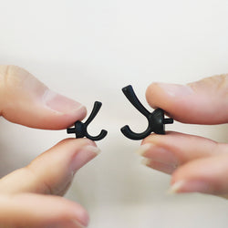 D068 Dollhouse Wall Hook Double Robe Hook Miniature Dollhouse Decoration 1/12 Scale Toy Display