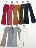 C042 Handmade Corduroy Flared Pants  Doll Clothes Doll Short For 12" Fashion Dolls Poppy Parker