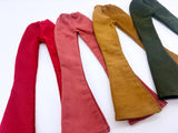 C042A Slim Fit Handmade Corduroy Flared Pants  Doll Clothes Doll Short For 12" Fashion Dolls Poppy Parker