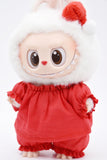 L1 Handmade Doll Pajama Sets Top/Bottom For 17cm Plush Doll Like LBB Doll Sewing Outfit