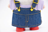 L3 Handmade Doll Denim Skirtall For 17cm Plush Doll Like LBB Doll Sewing Outfit