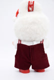 L4 Handmade Doll Red Corduroy Overalls For 17cm Plush Doll Like LBB Doll Sewing Outfit
