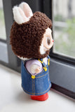 L5 Handmade Doll Faux Sherpa Hat For 17cm Plush Doll Like LBB Doll Sewing Outfit
