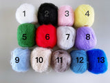 Handmade by Jiu 017 - White Mohair Scarf Cape For 12“ Dolls Like Fashion Royalty FR Poppy Parker PP Nu Face NF