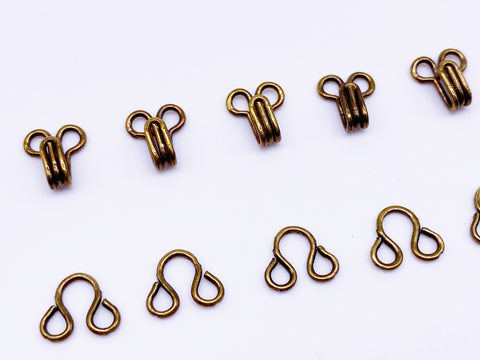 100Sets 5 Colors Brass Garment Hook and Eye 12mm Mini Sewing Hooks and Eyes  Closure for Bra Clothing Craft Garment Accessories - AliExpress