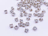 B009 3mm 4mm Sew On Rhinestones Mini Glass Doll Clothes Doll Sewing Craft Notion