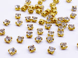 B009 3mm 4mm Sew On Rhinestones Mini Glass Doll Clothes Doll Sewing Craft Notion