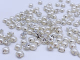 B012 3mm 4mm 5mm Faux Pearl Sew On Rhinestone Doll Clothes Sewing Supply Doll Craft