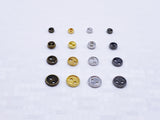 B019  Mini 3mm 4mm Metal Buttons Doll Clothes Sewing Craft Supply Notions