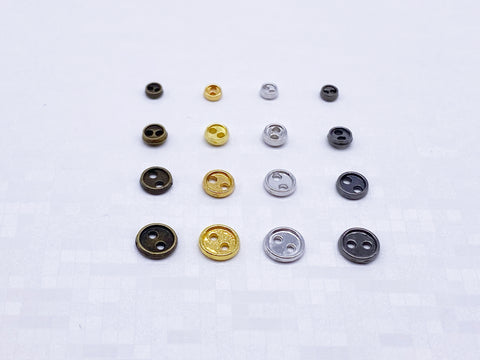 B019 Mini 3mm 4mm Metal Buttons Doll Clothes Sewing Craft Supply