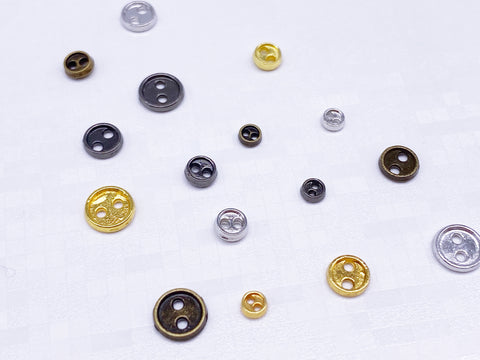 B019 Mini 3mm 4mm Metal Buttons Doll Clothes Sewing Craft Supply Notio – i  Sew For Doll
