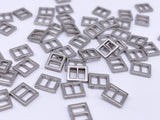 B023 Mini 6×7mm Silver Buckles Doll Clothes Sewing Craft Supply Blythe BJD