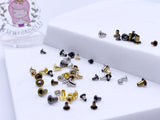 B032B 1MM/1.5MM/2MM Gold/Silver/Bronze/Dark Gun Mini Eyelet Sewing Craft Doll Clothes Making Sewing Supply