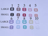 B034 Color Collection 8 shape 6mm 8mm Mini Buckles Sewing Craft Doll Clothes Making Sewing Supply
