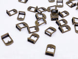 B037 Metal 5 ×10mm Mini Doll Belt Buckles Sewing Craft Doll Clothes Making Sewing Supply