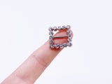 B039 Squared Buckle With Crystal Mini Buckles Sewing Craft Doll Clothes Making