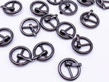 B045 Round Mini Old Metal Buckles Doll Clothes Sewing Supplies Doll Craft