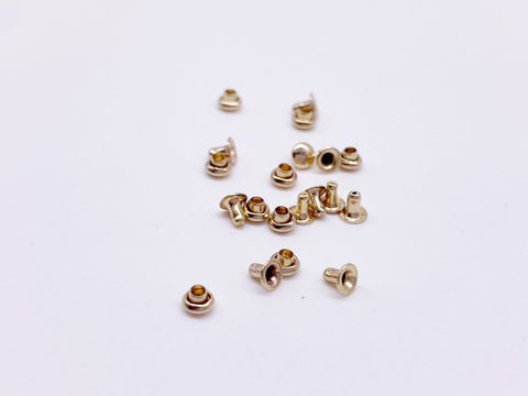 M00794-B MOREZMORE 50 Small Tiny 2 mm Bronze Eyelets Grommets Doll Mini