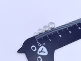 B057 Silver Color Base 3mm/4mm/5mm/6mm Sew On Zircon Crystal Rhinestones Micro Mini Doll Clothes Doll Sewing Craft Supply