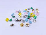 B064 Four Leaf Lucky Clover 6mm Buttons Shank Buttons Micro Mini Buttons Tiny Buttons Doll Sewing Craft Supplies