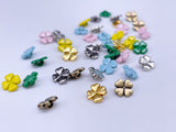 B064 Four Leaf Lucky Clover 6mm Buttons Shank Buttons Micro Mini Buttons Tiny Buttons Doll Sewing Craft Supplies