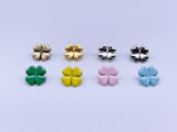 B064 Four Leaf Lucky Clover 6mm Buttons Shank Buttons Micro Mini Buttons Tiny Buttons Doll Sewing Craft Supplies