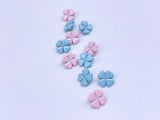 B064 Four Leaf Lucky Clover 6mm Buttons Shank Buttons Micro Mini Buttons Tiny Buttons Doll Sewing Craft Supplies