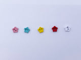 B071 4mm Color Coated Star Buttons Micro Mini Buttons Tiny Buttons Doll Sewing Notion Supply For 12" Fashion Dolls Like FR PP Blythe BJD