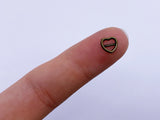 B076 Metal Color 7mm Heart Tiny Mini Buckles Doll Sewing Doll Craft Supply For 12" Fashion Dolls Like FR PP Blythe BJD