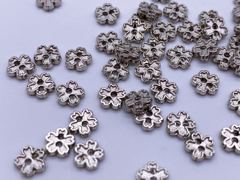 B078 Metal 5mm Flower Buttons Micro Mini Buttons Tiny Buttons Doll Sew – i  Sew For Doll