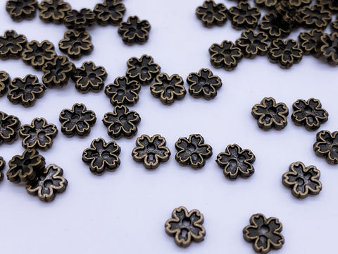 5pcs Flower Shaped Metal Buttons Five-pointed Star Buttons Metal DIY Craft  Sewing Buttons