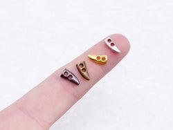 B080 Metal 10mm Mini Toggle Buttons Tiny Buttons Doll Buttons Sewing Craft Doll Clothes Making Sewing Supply