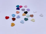 B082 Cute 6mm Heart Plastic Buttons Tiny Buttons Doll Sewing Notion Supply For 12" Fashion Dolls Like FR PP Blythe BJD