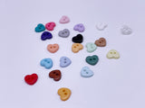 B082 Cute 6mm Heart Plastic Buttons Tiny Buttons Doll Sewing Notion Supply For 12" Fashion Dolls Like FR PP Blythe BJD