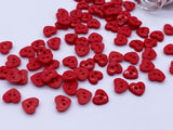 B082 Cute 6mm Heart Plastic Buttons Tiny Buttons Doll Sewing Notion Supply For 12" Fashion Dolls Like FR PP Blythe BJD