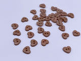 B082 Cute 6mm Heart Plastic Buttons Tiny Buttons Doll Sewing Notion Supply For 12" Fashion Dolls Like FR PP Blythe BJD