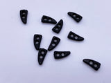 B088 Super Tiny Black Plastic 6mm Mini Toggle Buttons Tiny Buttons Doll Sewing Notion Supply For 12" Fashion Dolls Like FR PP Blythe BJD