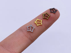 B089 Vertical Style 7mm Star Tiny Mini Buckles Doll Sewing Doll Craft Supply Notions For 12" Fashion Dolls Like FR PP Blythe BJD