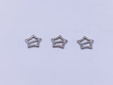 B089 Vertical Style 7mm Star Tiny Mini Buckles Doll Sewing Doll Craft Supply Notions For 12" Fashion Dolls Like FR PP Blythe BJD