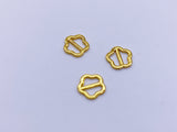 B091 Vertical Style 6.5mm Flower Tiny Mini Buckles Doll Sewing Doll Craft Supply