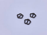 B091 Vertical Style 6.5mm Flower Tiny Mini Buckles Doll Sewing Doll Craft Supply
