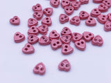 B095 4mm Heart Buttons Micro Mini Buttons Tiny Buttons Doll Buttons Doll Sewing