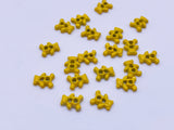 B097 Color Coated 6mm Teddy Bear Buttons Micro Mini Buttons Tiny Buttons Doll Sewing Supply For 12" Fashion Dolls Like FR PP Blythe BJD