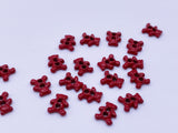 B097 Color Coated 6mm Teddy Bear Buttons Micro Mini Buttons Tiny Buttons Doll Sewing Supply For 12" Fashion Dolls Like FR PP Blythe BJD